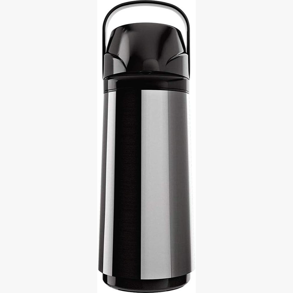 Garrafa térmica de inox com isolamento duplo para manter líquidos quentes por até 12 horas. Tampa de colocação segura e design moderno, ideal para café, chá e bebidas quentes